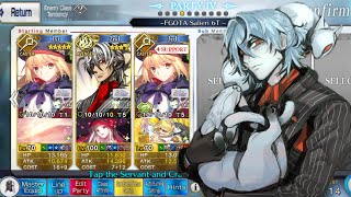 FGO TA Salieri FLO 6Turn Close Servant Party CQ Water Monsters Crisis [upl. by Vanzant]