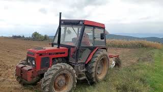 ZETOR 7340 TURBO ORANJE PLOWING ISMAILJANIVA 2024 ALEKSANDAR MARKOSKI [upl. by Hahseram274]