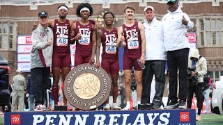 Texas AampM 4x400 Penn Relays College Championship [upl. by Milks224]