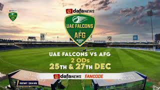 UAE vs Afghanistan  Match 1  OD [upl. by Karina623]