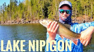 Early Spring visit to famous Lake Nipigon in search of Pike [upl. by Ralyks]