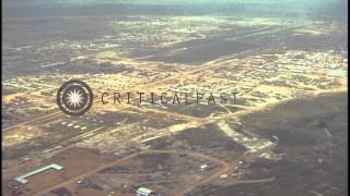 Aerial view of Bien Hoa Air Base in South Vietnam HD Stock Footage [upl. by Jacie]