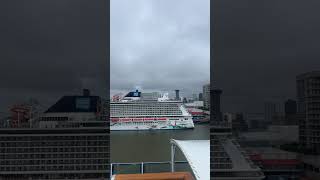 Leaving New Orleans port on carnival liberty cruise carnival [upl. by Linzer]