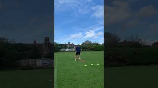 Close control dribbling drill for footballers ⚽️🔥footballer dribbling blusextonchadwick [upl. by Adnirol779]