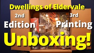 Dwellings of Eldervale 2nd Edition  3rd Printing Unboxing [upl. by Tilden]