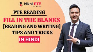 PTE READING  FILL IN THE BLANKS  READING AND WRITING TIPS AND TRICKS IN HINDI  PTE BY NIKHIL [upl. by Eneluqcaj]