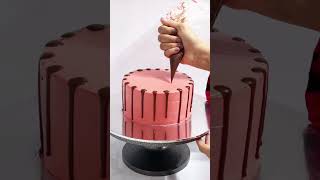 Chocolate dripping Cake decorationcake shortsfeed cakedesign trending ytshorts shorts cakeart [upl. by Nawj]