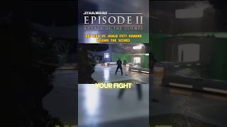 Obi Wan Vs Jango Fett Star Wars Behind The Scenes [upl. by Ralaigh]