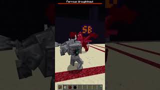 Minecraft Ferrous Wroughtnaut vs Forsaken [upl. by Treblig]