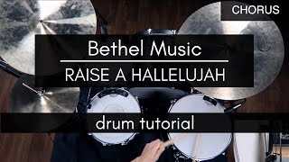 Raise A Hallelujah  Bethel Music Drum TutorialPlaythrough [upl. by Ayalahs]