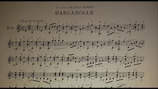 Auguste Zurfluh  Barcarolle From Recueil Facile pour Guitare wscore [upl. by Nyrmac]