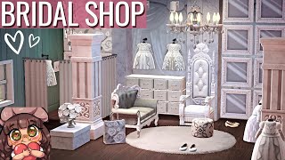 Apparel Shop IDEA for ACNH Happy Home Paradise  Bridal Shop Speed Build and Tutorial [upl. by Atineg]