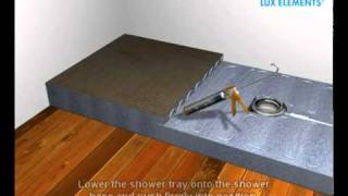 Lux Elements Step up wet room installation [upl. by Eirual]