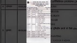 MP Board 10th Timetable 2025 mpboardmpboardexam [upl. by Notsuj]