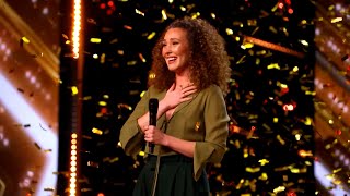 Greatest Showman Singer Loren Allred Gets Amanda’s GOLDEN BUZZER with Hit Song Never Enough [upl. by Lauro482]