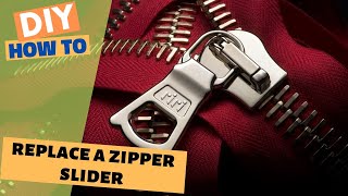 How to replace a zipper slider  Zipper slider replacement  Zipper puller replacement [upl. by Otto]