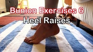 Bunion Exercises 6 Heel Raises Plantarflexion Exercise [upl. by Sarita]