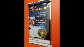 OUCH A midnight stinker Original 2000 pack of 2001 Fleer AUTHORITY football cards [upl. by Arytahs284]