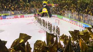 Choreografie der Krefeld Pinguine Fans zur Krefeld Hymne anlässlich 650 Jahre Krefeld [upl. by Edahs323]