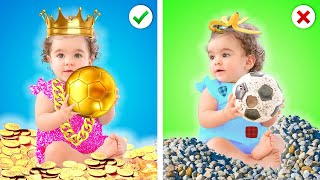 Rich VS Poor Parenting Hacks 💸Fantastic Parenting Hacks amp Funny Situations by CoCoGo [upl. by Raseda]