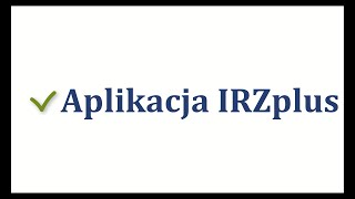 Aplikacja IRZplus [upl. by Ahsekin590]