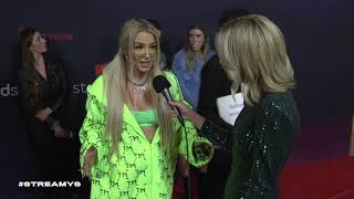 Tana Mongeau Red Carpet Interview I Streamy Awards 2019 [upl. by Shreeves175]