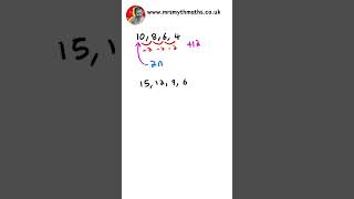 GCSE Maths  Decreasing Nth Term Sequence sequence sequences nthterm algebra GCSEMaths [upl. by Eniawd262]