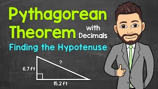 Pythagorean Theorem Finding the Length of the Hypotenuse with Decimals  A StepbyStep Guide [upl. by Orlene]