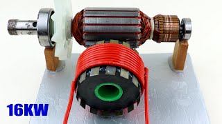 16000W Motor Copper Coil 220V Electronic Power Selfrunning Magnetic Machine Project [upl. by Germaine]