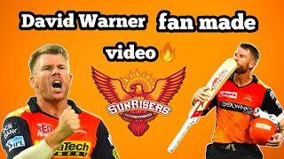 Sunrisers theme songDavid Warner fan made video  ipl2021  by Hey CHICHAA [upl. by Legyn]