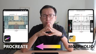 Morpholio Trace to Procreate interior design workflow [upl. by Merci296]