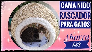 🔴Cama Nido Rascador Para Gatos o camita para perro fácil Ahorre Dinero  DIY haga y venda [upl. by Bindman310]