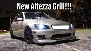 Toyota Altezza Grill Install Lexus IS300 Gets A New Grill [upl. by Sharline479]