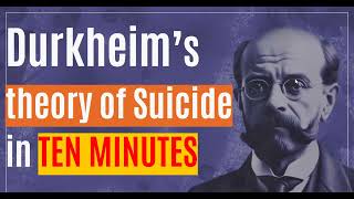 UPSC Sociology Durkheims theory on Suicide durkheim sociologyoptionalforupsc upsc suicide [upl. by Desirae]