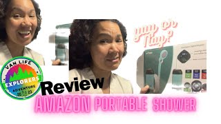 Amazon Wadeo Portable Camping Shower  Will it give you a hot shower [upl. by Hauge52]