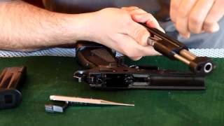 Disassembly of CZ 75 TS Czechmate 9mm [upl. by Boccaj566]