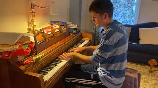 Chopins FantaisieImpromptu Op 66 Josh Brown practicingnot perfect piano untuned but wow [upl. by Corie36]