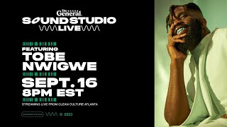 TOBE NWIGWE  THE GENERAL SOUND STUDIO LIVE at clean culture atlanta [upl. by Nairadal]