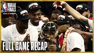 RAPTORS vs WARRIORS  Toronto Wins First NBA Championship  NBA Finals Game 6 [upl. by Faye]