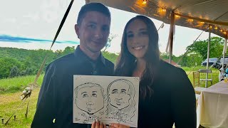 CARICATURES IN TROY NEW YORK CARICATURE ARTIST ALBANY NY LATHAM NY CARICATURE ARTIST CARICATURES NY [upl. by Ancel]