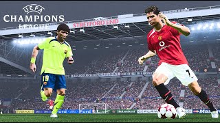 Manchester United 2005 vs Barcelona 2006 ● Champions League ● Pes 2021 [upl. by Itnuahsa]