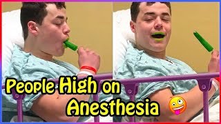 Anesthesia Reactions 😵  FUNNIEST PEOPLE HIGH ON ANESTHESIA [upl. by Ailime]