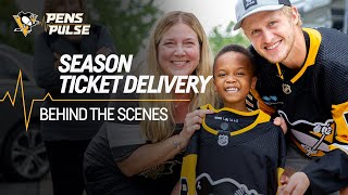 Season Ticket Delivery Behind the Scenes  Pittsburgh Penguins [upl. by Ariat]