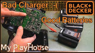 Black amp Decker 36V Liion Lawn Mower  BAD Charger  1180 [upl. by Adaiha]