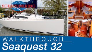 Seaquest 32 for sale  Yacht Walkthrough   Schepenkring Lelystad  4K [upl. by Ruberta]