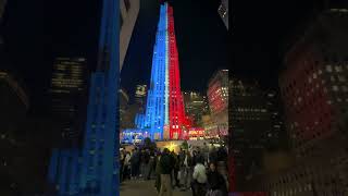 Rockefeller Center is ready for the election  EricsNewYork [upl. by Rodama537]