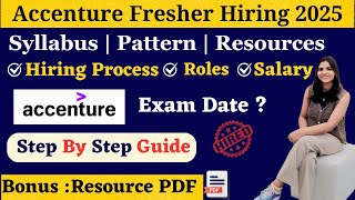 How To Prepare for Accenture Exam 2025  Exam Pattern  Role  Salary accentureexamquestions job [upl. by Ttehr282]