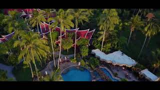 SANTHIYA TREE KOH CHANG RESORT VIEW FROM SKY [upl. by Htebyram]