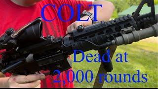 Colt M4A1 dead at 2000 rounds kinda [upl. by Esille518]