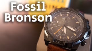 FOSSIL Herrenuhr Bronson FS 5856 44mm Quarz Chrono Armbanduhr Test Review [upl. by Sweeney]